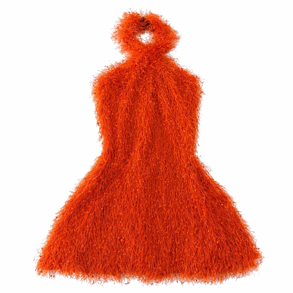 Zara | Orange Halter Dress